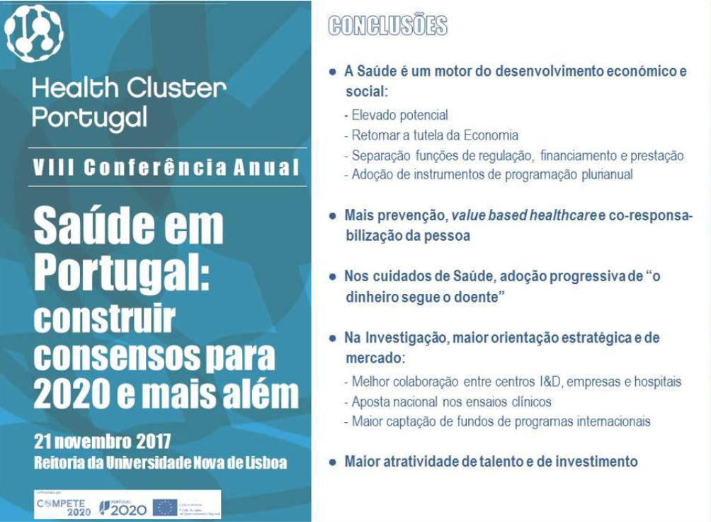 Conclusões da VIII Conferência Anual do HCP “Saúde em Portugal: construir consensos para 2020 e mais além”